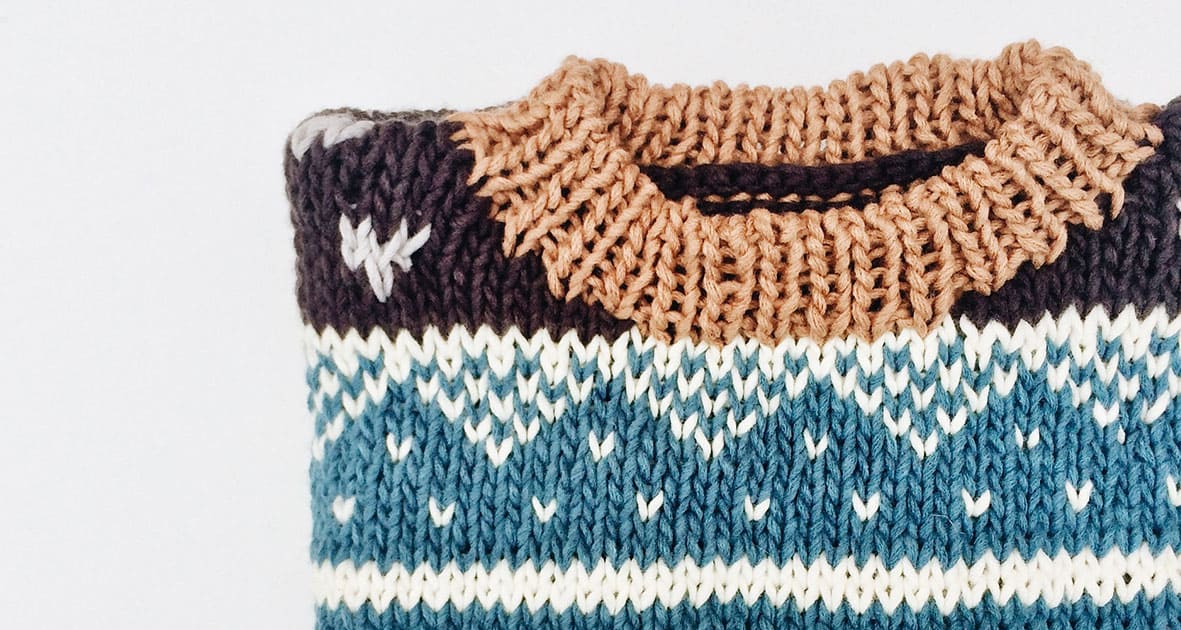 intarsia-knit